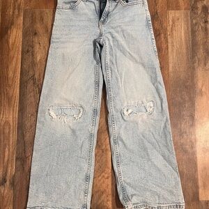 Abercrombie Kids Distressed Light Blue Jeans